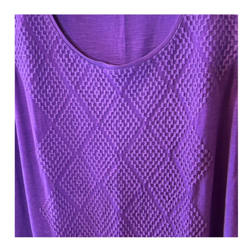 Coldwater Creek Scoop Neck Tank Top - Vibrant Purple!  L/14. EUC